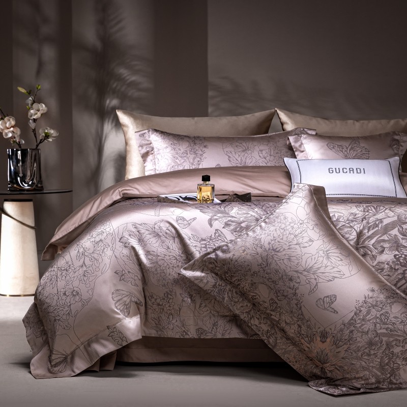 Brązowy żakardowy luksusowy ze – Home Textiles Premium recenzja i cena