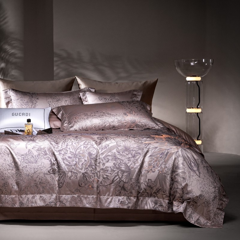 Brązowy żakardowy luksusowy ze – Home Textiles Premium recenzja i cena