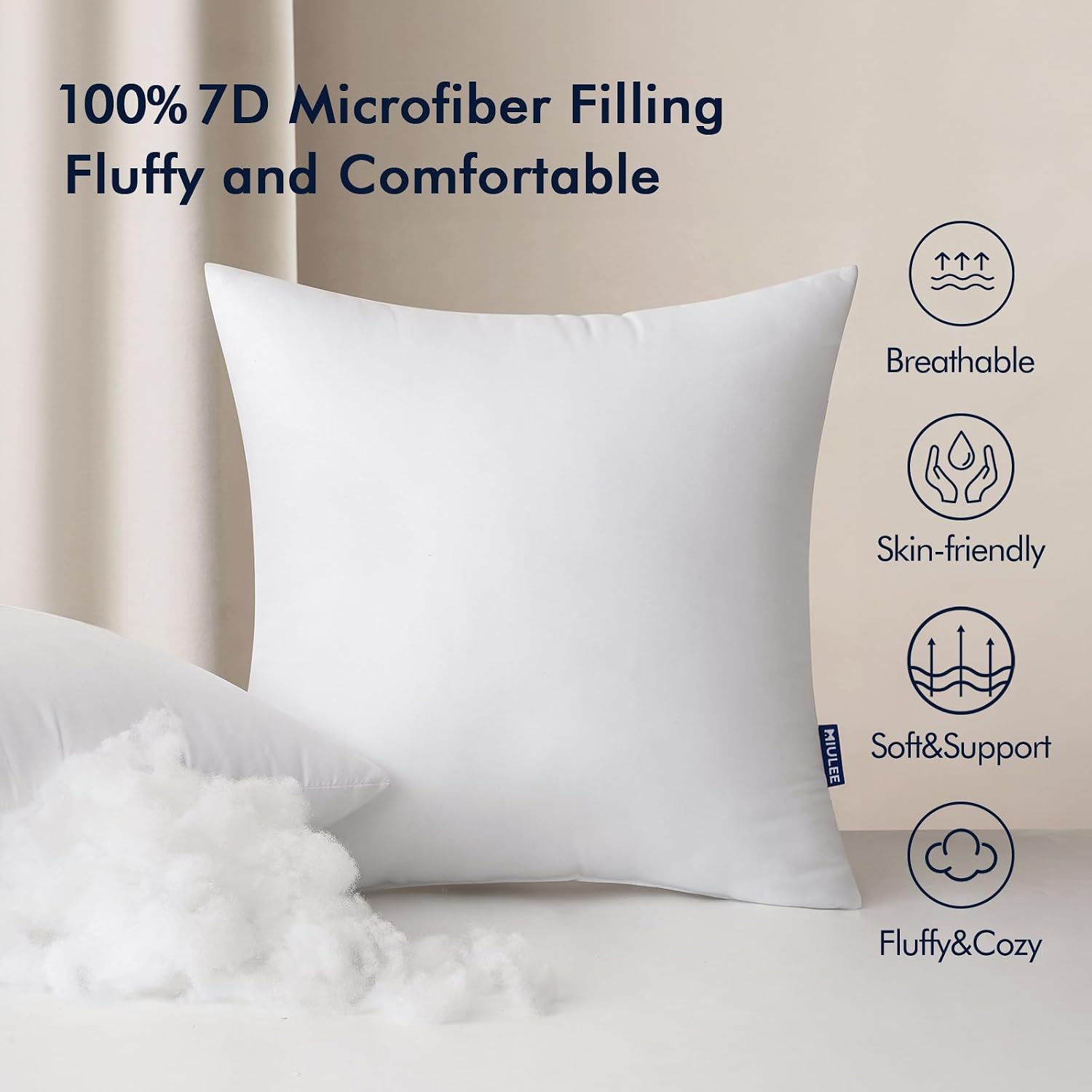 MIULEE – wkładki do poduszek d – Pillow Insert 18X18 recenzja i cena