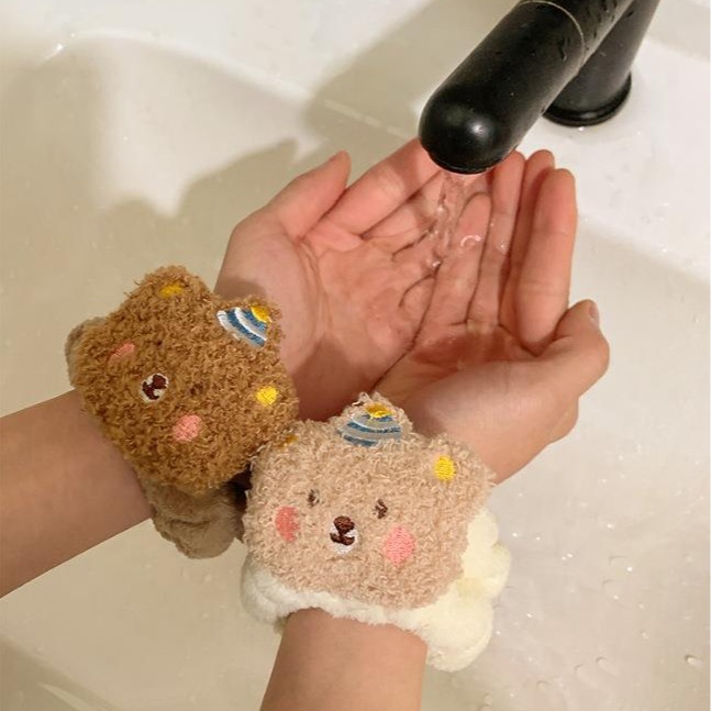 1Pair Cartoon Bear Face Wash H – Home Textiles Face Towel recenzja i cena