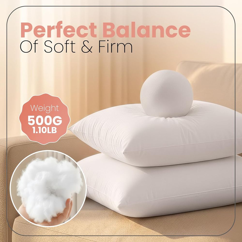 Para białych wkładek do podusz – Pillow Insert 18X18 recenzja i cena